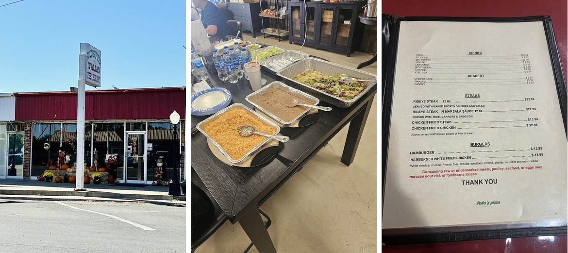 Polo's Pizza Menu
